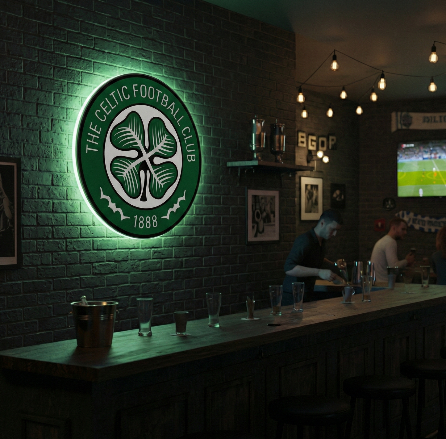 Celtic Crest LED Backlit Wallpop