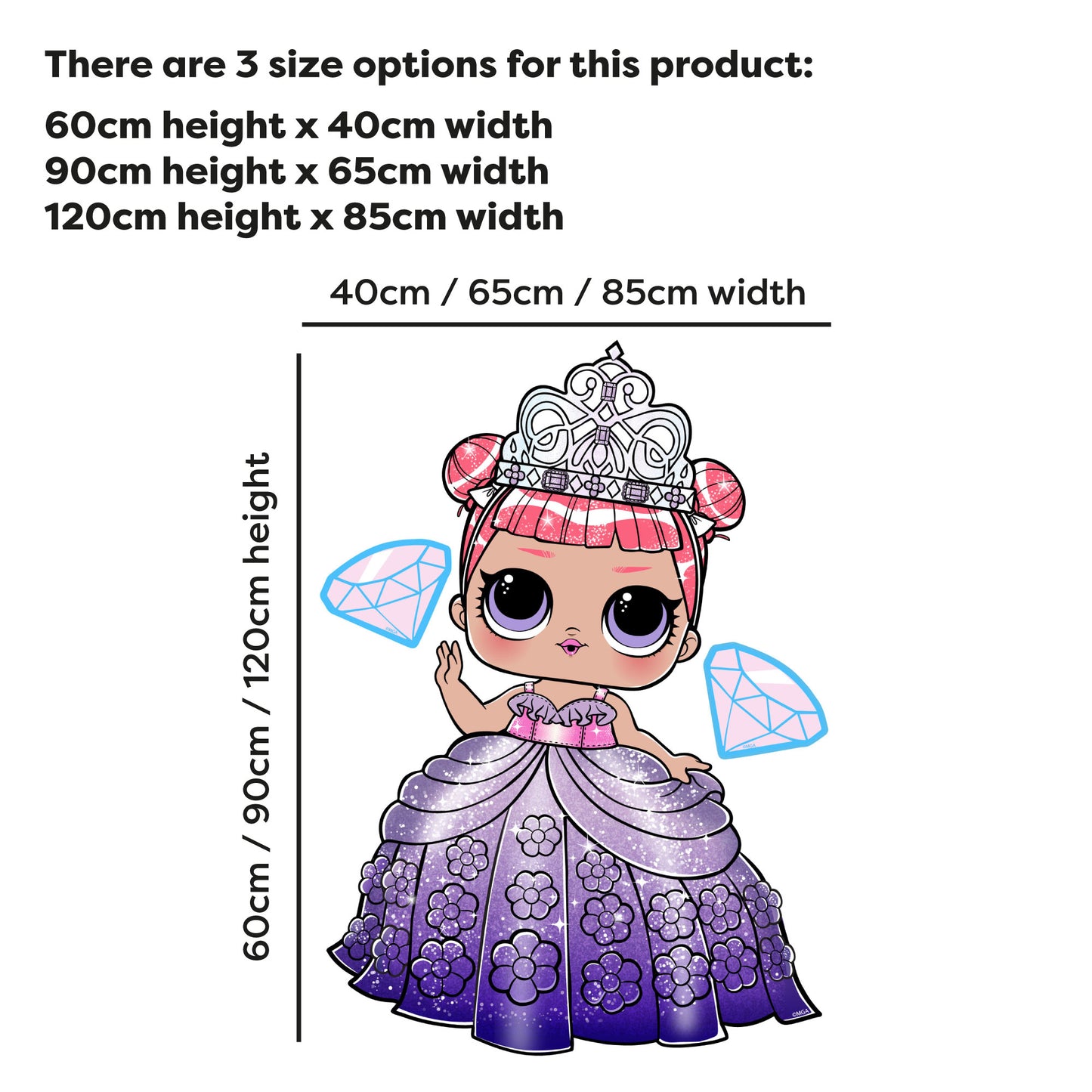 L.O.L Surprise! Wall Sticker - Reign Geek Centre Stage Wall Art