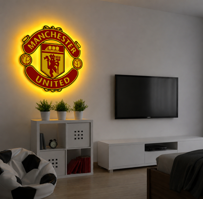 Manchester United Crest LED Backlit WallLite