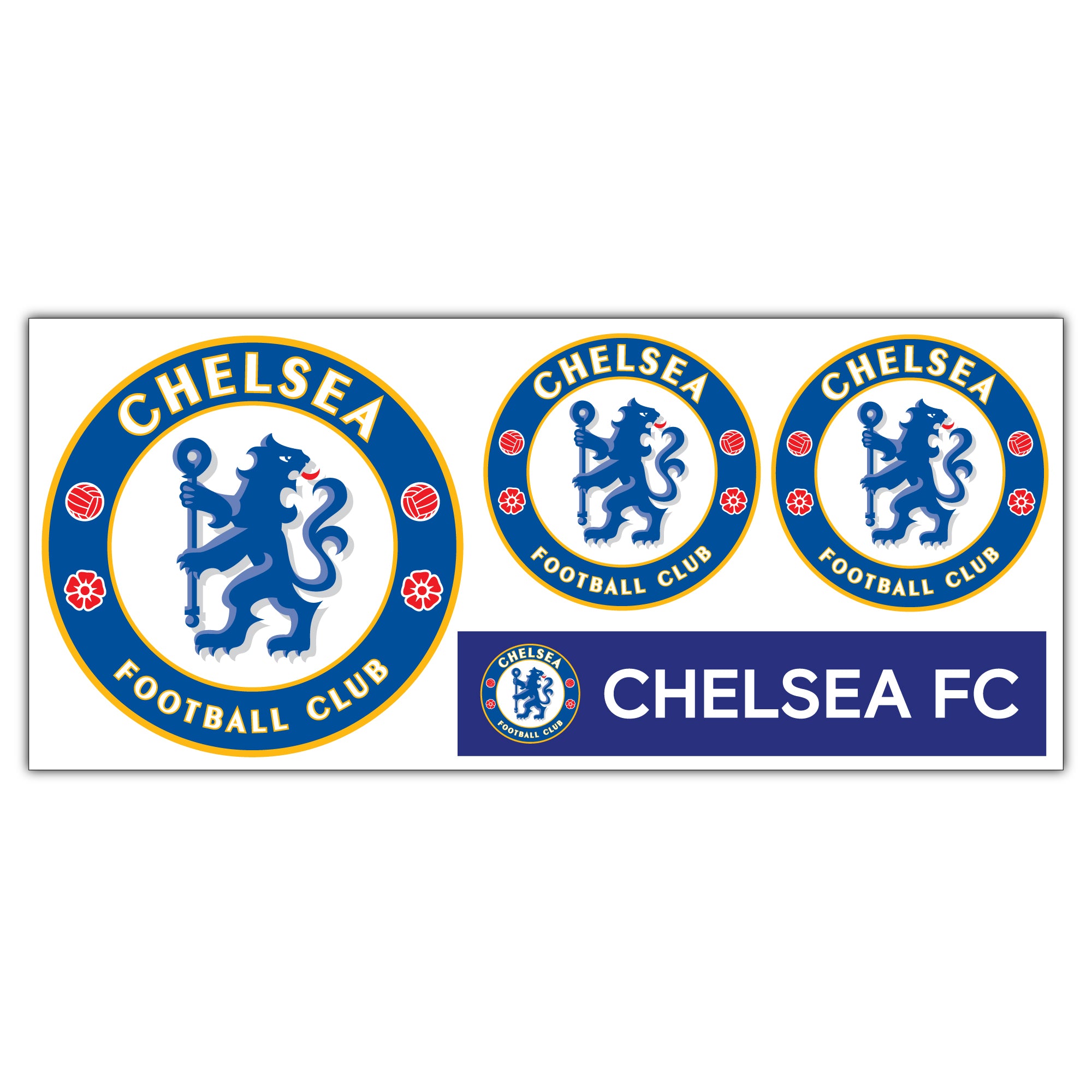 Chelsea Fc Writing Chelsea Football Club Decal Sticker Set – www.themed.co.uk