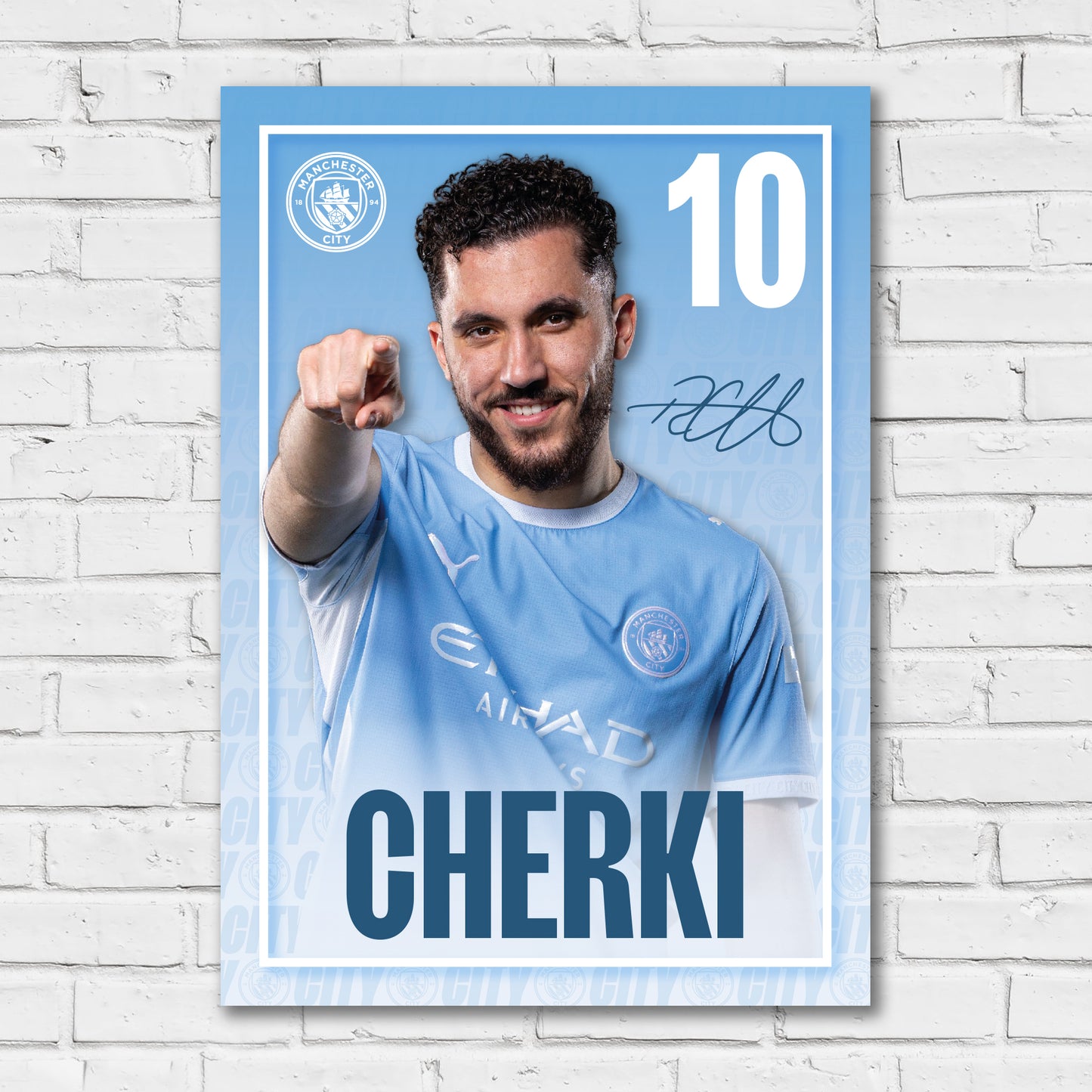 Manchester City Print - Cherki Core 26/27 Player Poster
