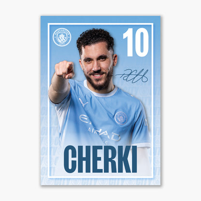 Manchester City Print - Cherki Core 26/27 Player Poster