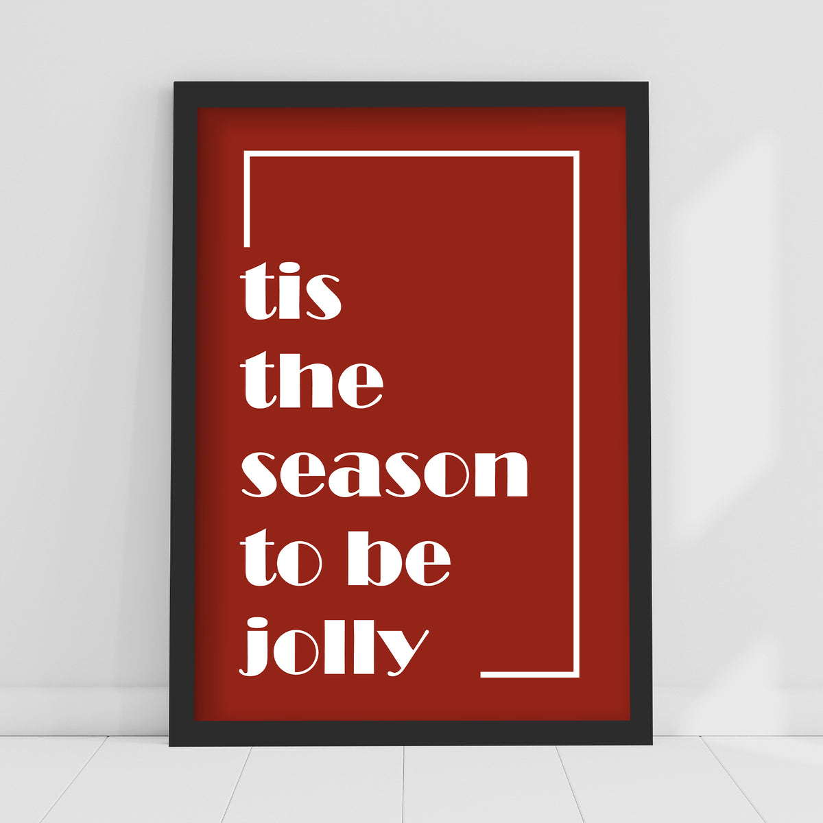 Christmas Print - Tis The Season To Be Jolly Wall Art