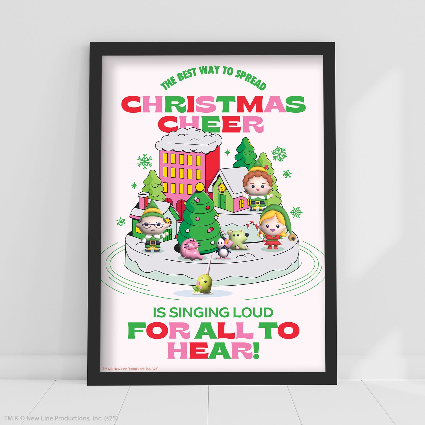 Elf Print – Christmas Cheer Poster Wall Art