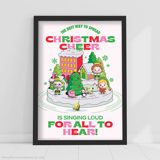 Elf Print – Christmas Cheer Poster Wall Art