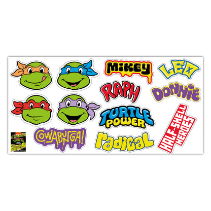 Teenage Mutant Ninja Turtles Wall Sticker - Classic Icons Decal Set TMNT Art