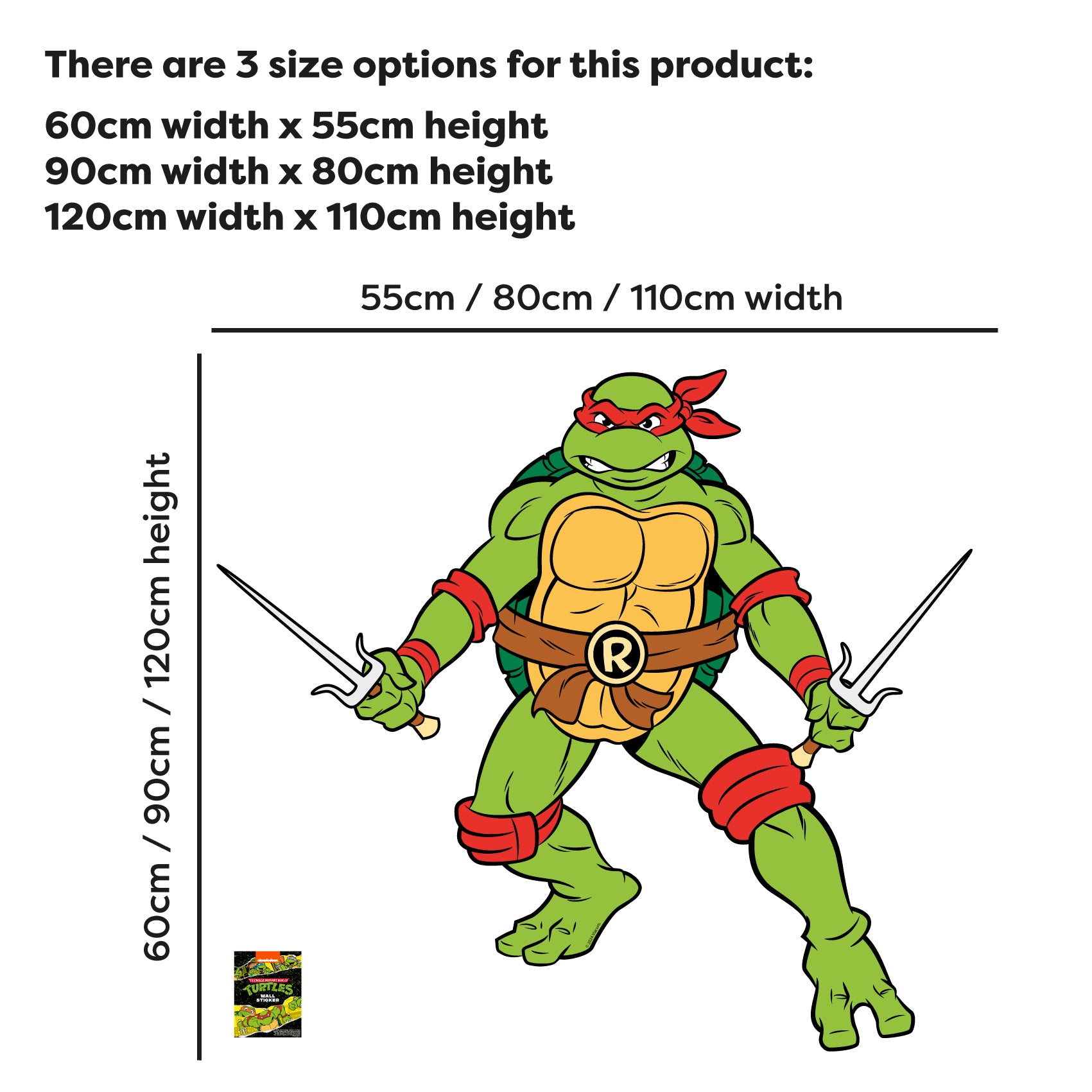 Tmnt Raph Fat Teenage Mutant Ninja Turtles Wall Sticker - Raph Character Decal TMNT ...