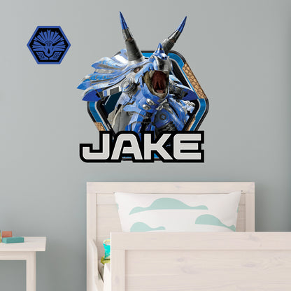 Armorsaurs Wall Sticker - Cobalt Badge Personalised Decal Wall Art