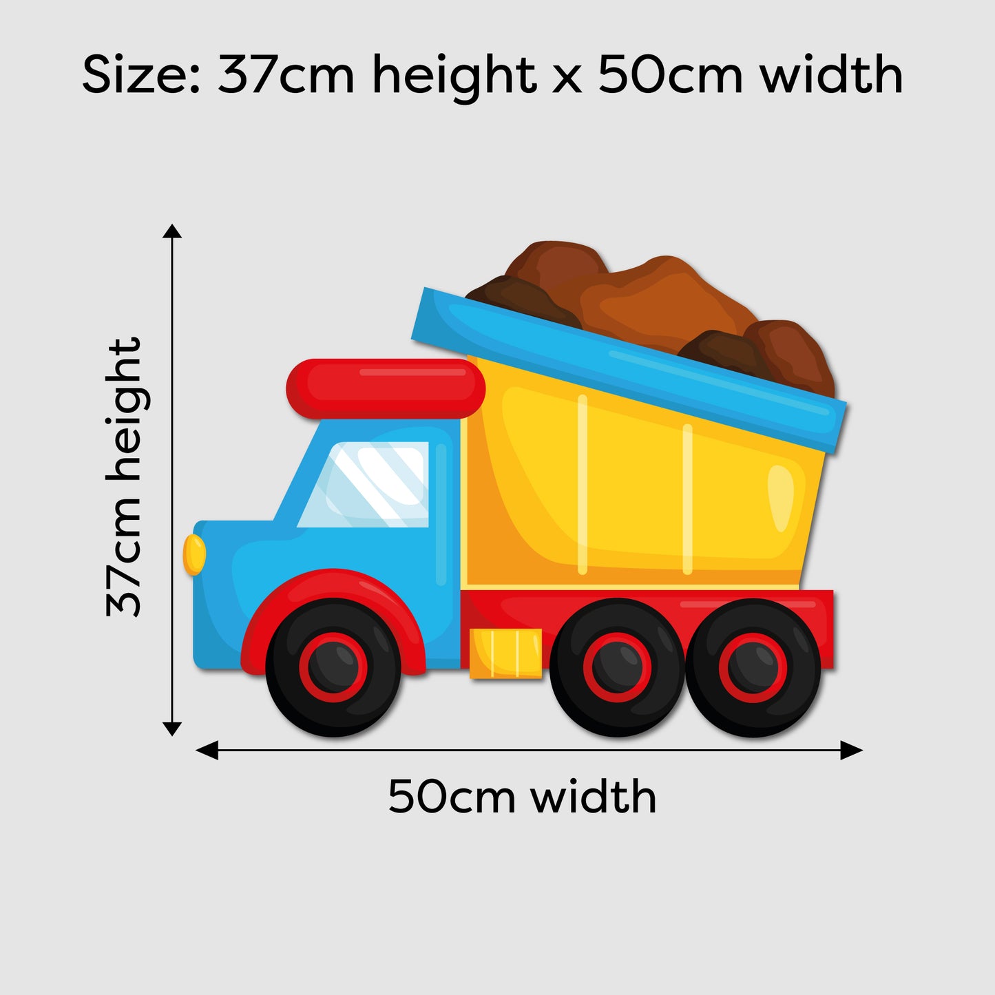Dump Truck LED Backlit Wallpop