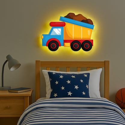Dump Truck LED Backlit Wallpop