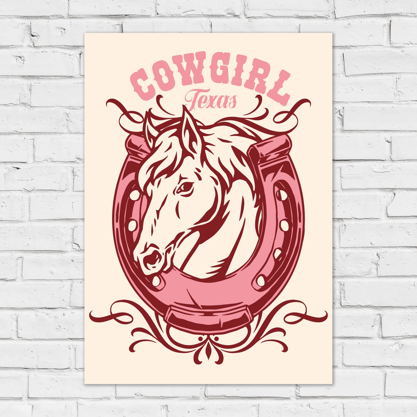 Cowgirl Print - Cowgirl Texas Poster Wall Art