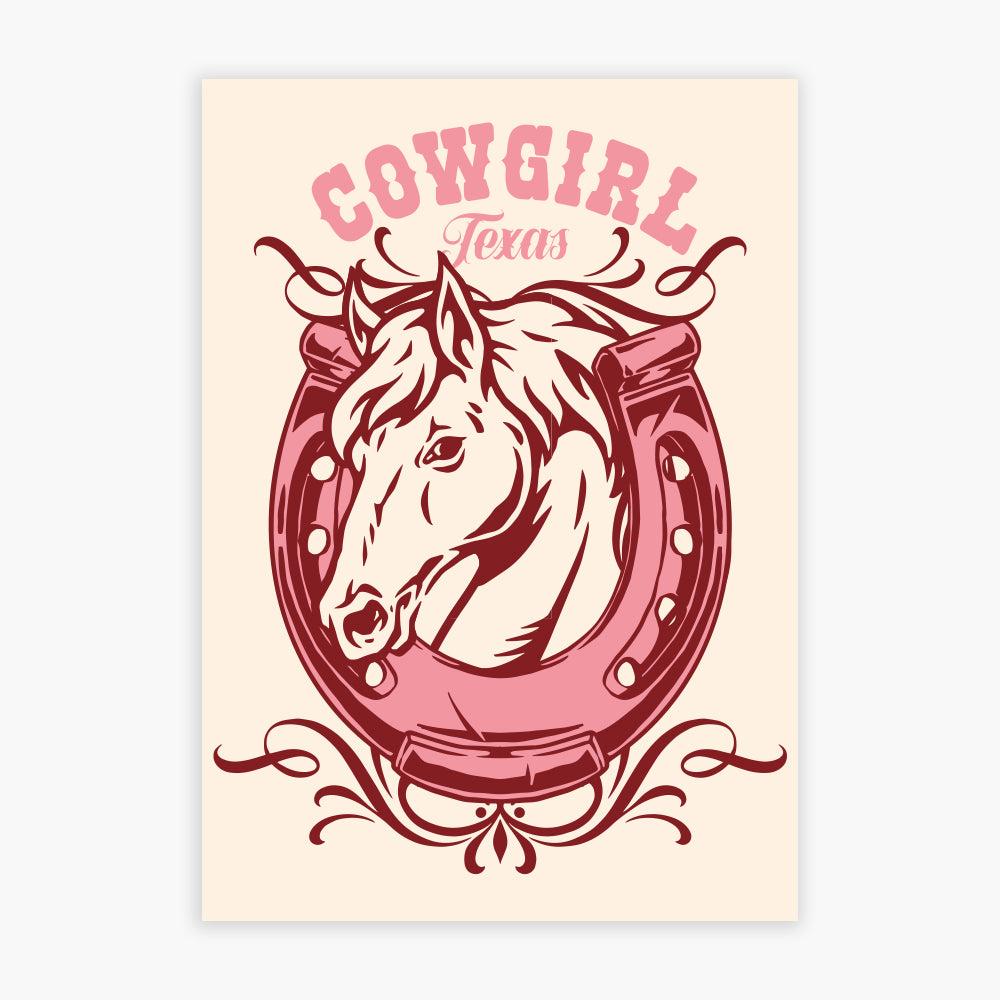 Cowgirl Print - Cowgirl Texas Poster Wall Art