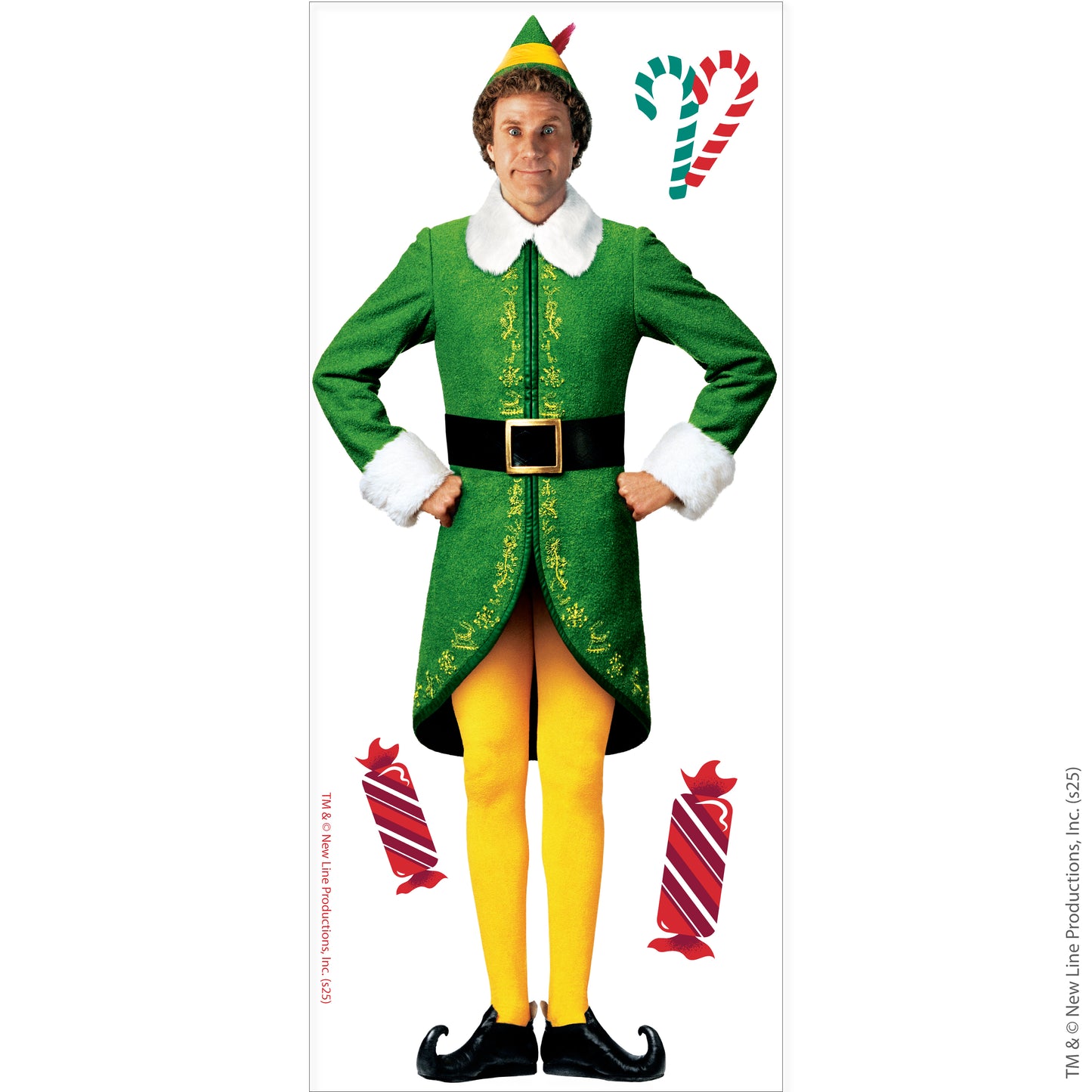 Elf Wall Sticker  –  Buddy The Elf Cut Out Decal Christmas Wall Art