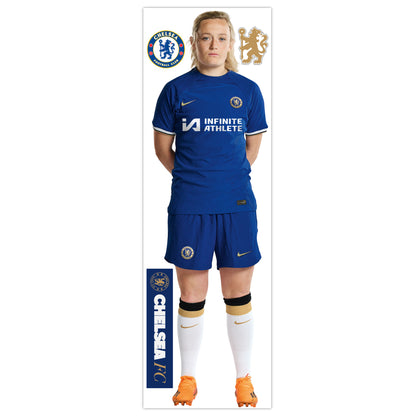 Chelsea FC - Erin Cuthbert 23/24 Player Wall Sticker + CFC Decal Set
