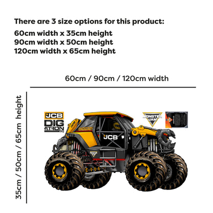 Monster Jam Wall Sticker - DIGatron Monster Jam Truck Wall Decal Art