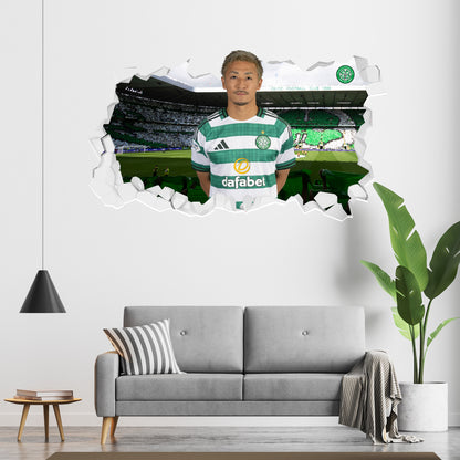 Celtic FC Wall Sticker - Daizen 25/26 Player Broken Wall