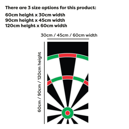 Darts Wall Sticker - Dart Board Top Section Decal Wall Art