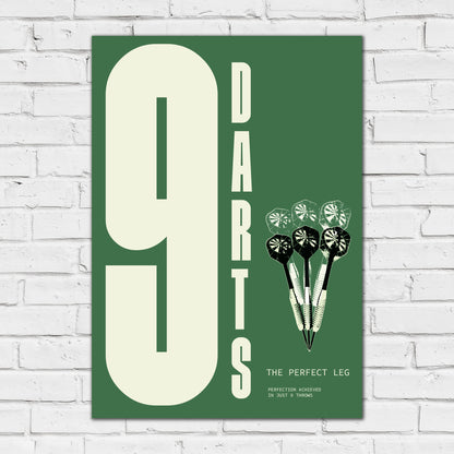 Darts Print - 9 Darts Poster Wall Art