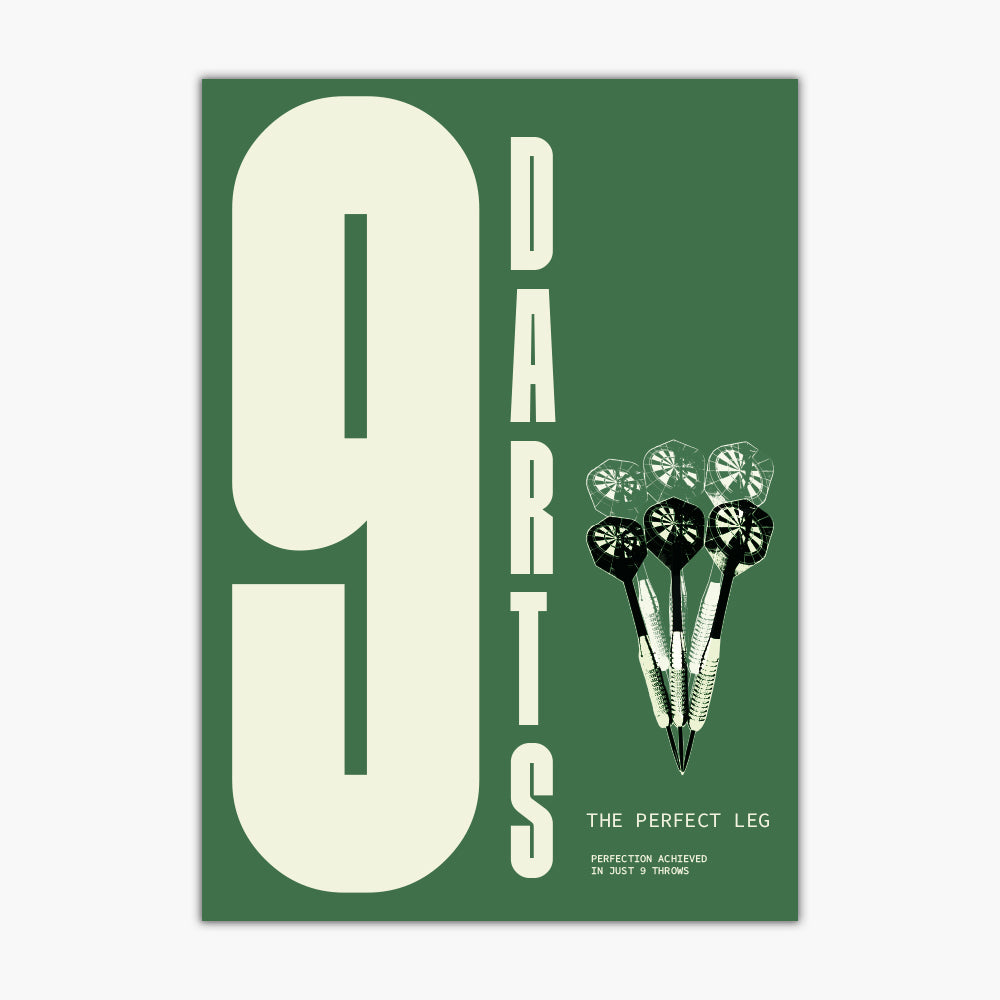 Darts Print - 9 Darts Poster Wall Art