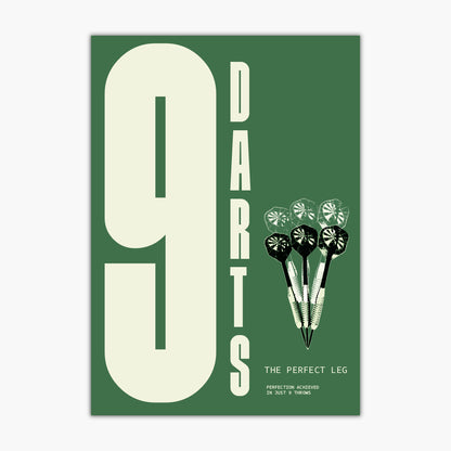 Darts Print - 9 Darts Poster Wall Art