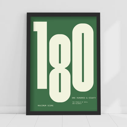 Darts Print - Maximum Score Poster Wall Art