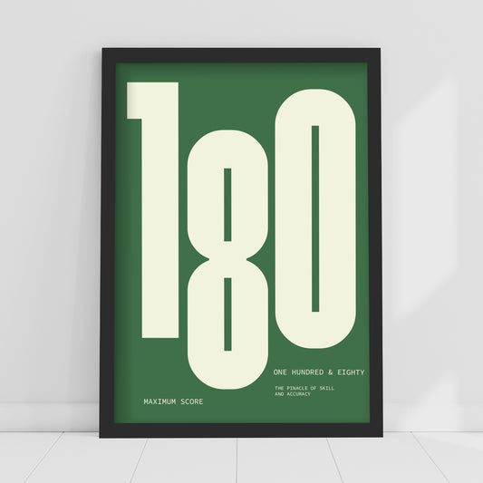 Darts Print - Maximum Score Poster Wall Art