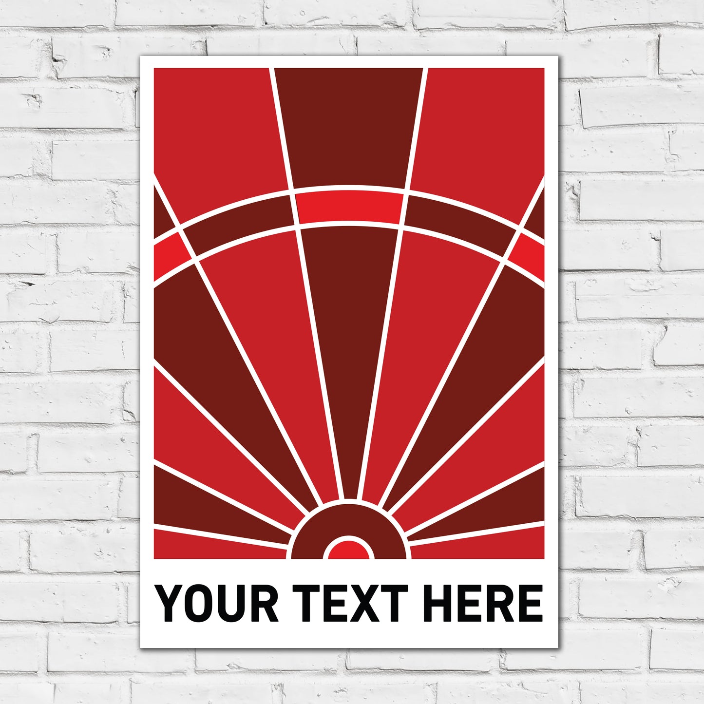 Darts Print - Red Board Personalised Poster Wall Art