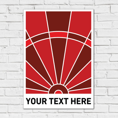 Darts Print - Red Board Personalised Poster Wall Art