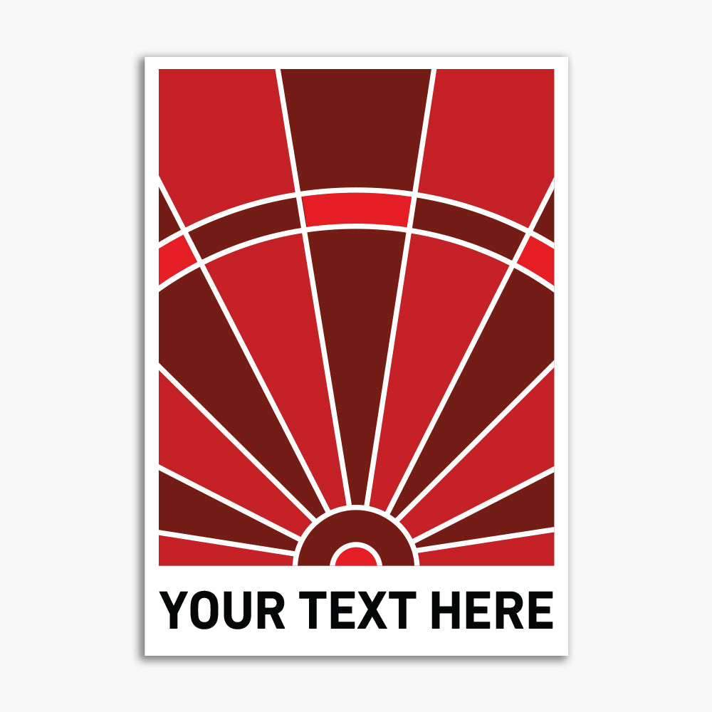 Darts Print - Red Board Personalised Poster Wall Art