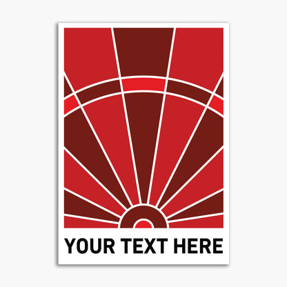 Darts Print - Red Board Personalised Poster Wall Art
