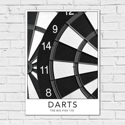 Darts Print - The Big Fish 170 Poster Wall Art