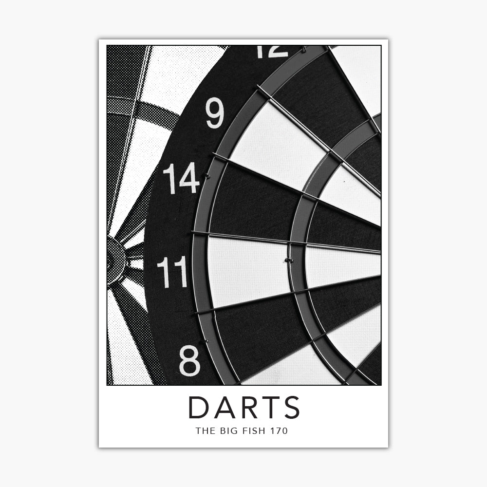 Darts Print - The Big Fish 170 Poster Wall Art