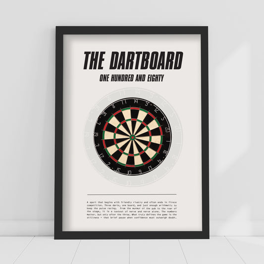 Darts Print - The Dartboard Poster Wall Art