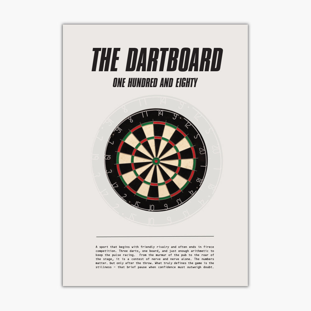 Darts Print - The Dartboard Poster Wall Art