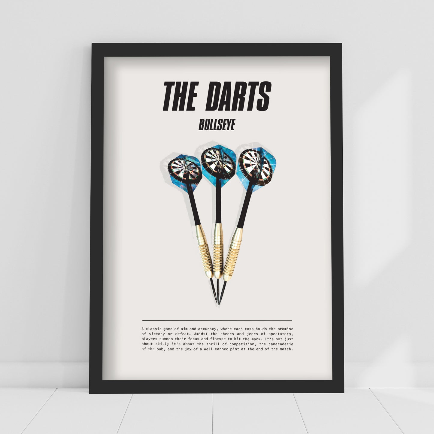 Darts Print - The Darts Poster Design Wall Art