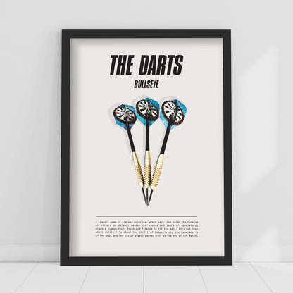 Darts Print - The Darts Poster Design Wall Art