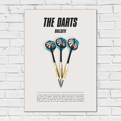 Darts Print - The Darts Poster Design Wall Art