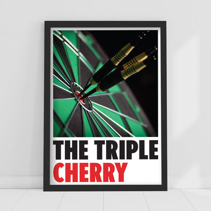 Darts Print - The Triple Cherry Poster Wall Art