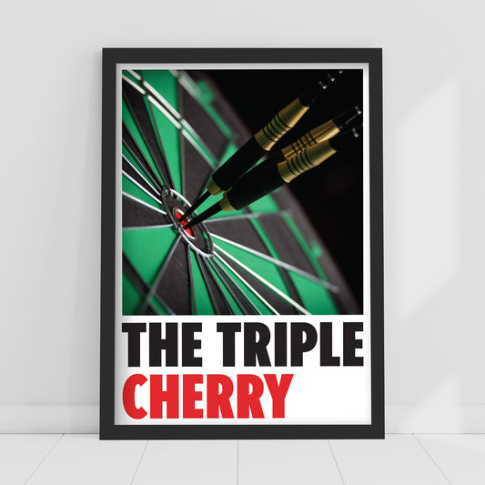 Darts Print - The Triple Cherry Poster Wall Art