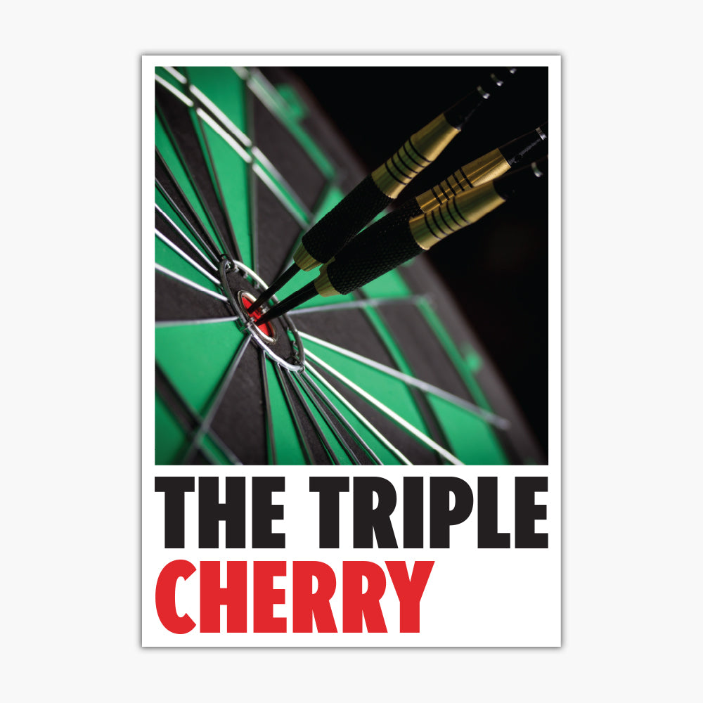 Darts Print - The Triple Cherry Poster Wall Art