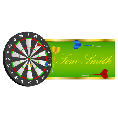 Darts Wall Sticker - Dart Board Personalised Name Decal Wall Art