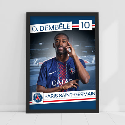 Paris Saint-Germain F.C. Print - Dembele 25-26 PSG Player