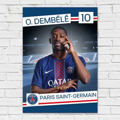 Paris Saint-Germain F.C. Print - Dembele 25-26 PSG Player