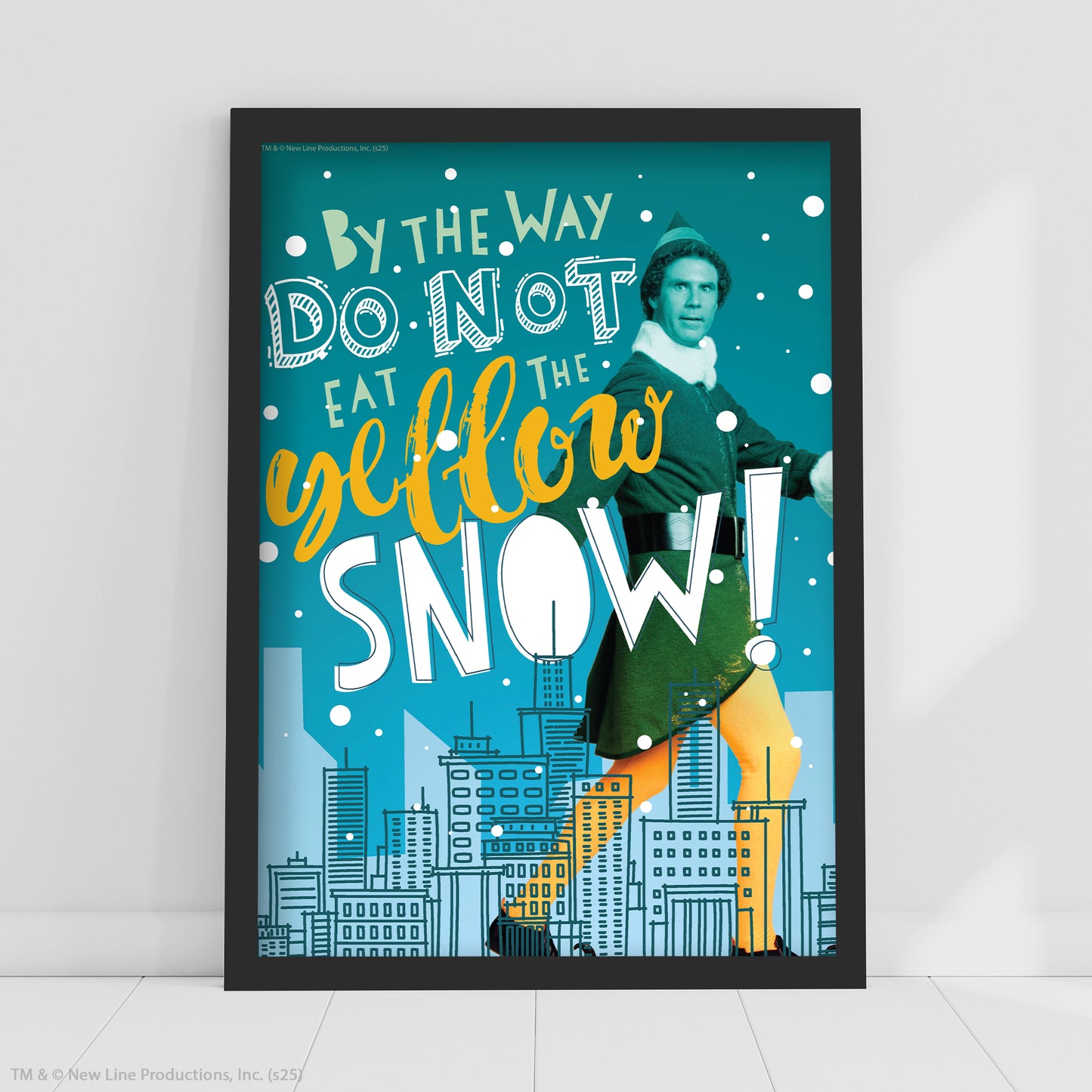 Elf Print – Do Not Eat Yellow Snow Poster Wall Art