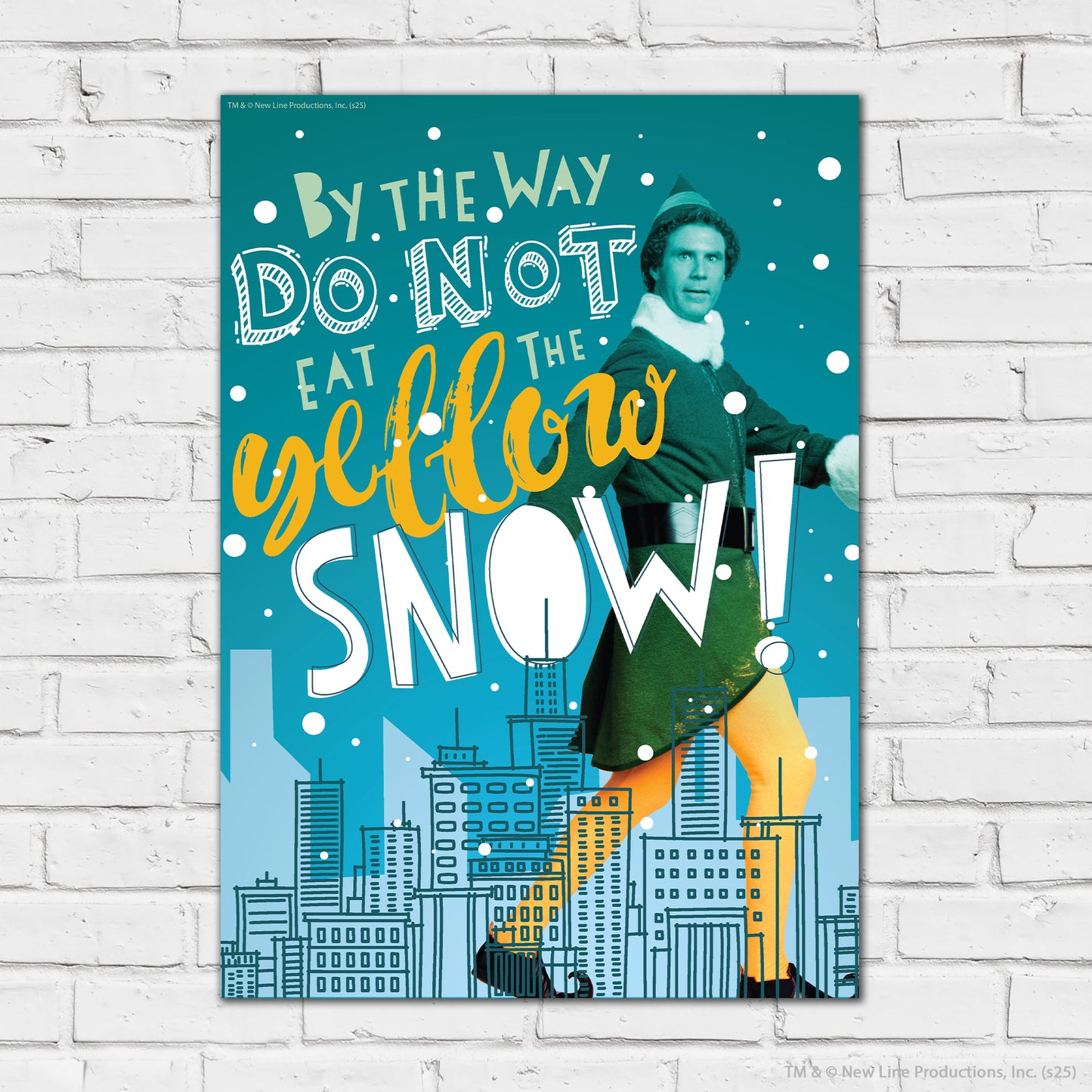 Elf Print – Do Not Eat Yellow Snow Poster Wall Art