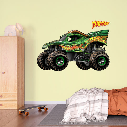 Monster Jam Wall Sticker - Dragon Monster Jam Truck Wall Decal Art