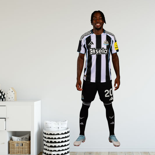 Newcastle United Wall Sticker - Elanga Player 25/26 Wall Decal Football Art