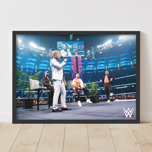 WWE Print - Elimination Chamber Cody Rhodes on Mic Poster Wall Art