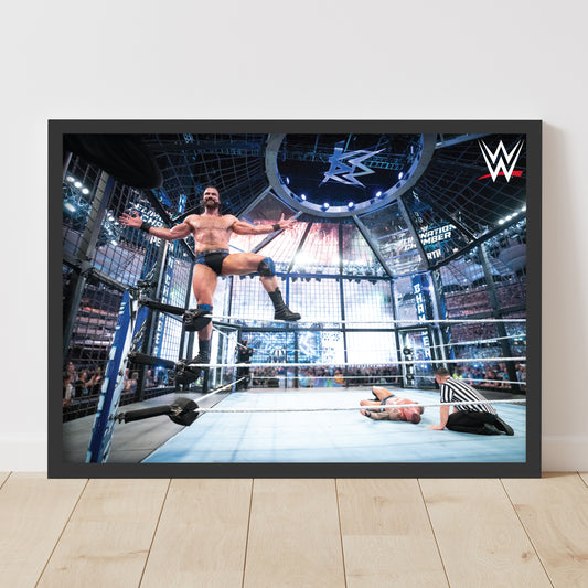 WWE Print - Elimination Chamber Drew McIntyre Win Poster Wall Art