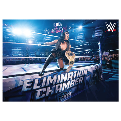 WWE Print - Elimination Chamber Rhea Ripley Win Poster Wall Art